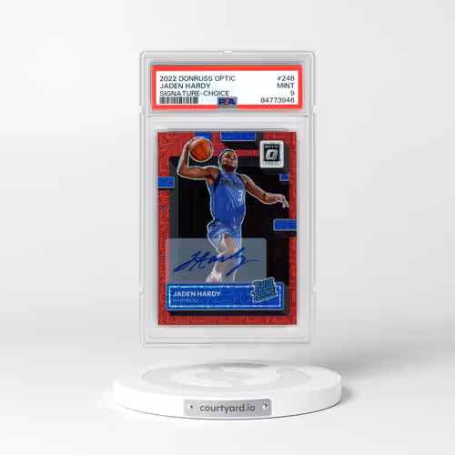 2022 Panini Donruss Optic #248 Jaden Hardy - Signature-Choice (PSA 9 MINT)