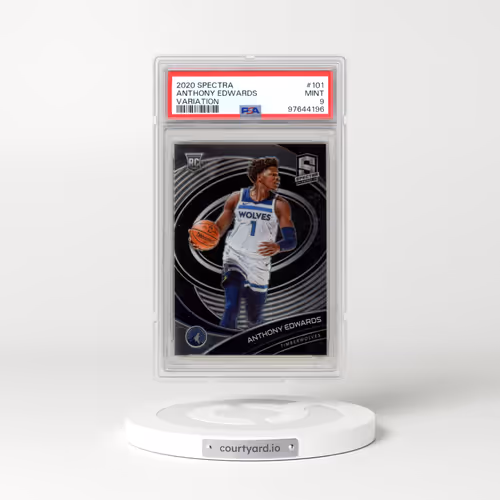 2020 Panini Spectra #101 Anthony Edwards - Variation (PSA 9 MINT)