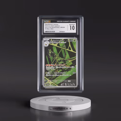 2025 Pokémon SV10-Glory of Team Rocket #099 Team Rocket's Spidops - Art Rare (CGC 10 GEM MINT)