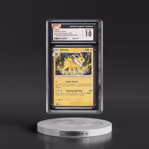 2025 Pokémon Svp EN-SV Black Star Promo #169 Jolteon - Prismatic Evolutions Poster Collection (CGC 1