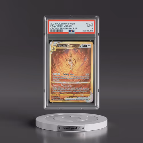 2023 Pokémon Sword and Shield Crown Zenith #GG70 Arceus Vstar - Full Art Secret (PSA 9 MINT)