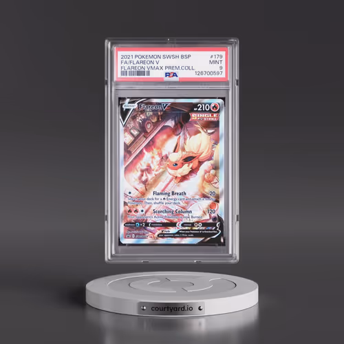 2021 Pokémon Swsh Black Star Promo #179 Flareon V - Holo Full Art Flareon Vmax Premium Collection (P
