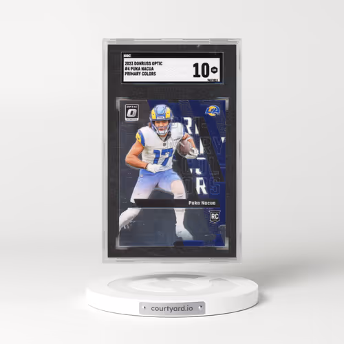 2023 Donruss Optic #4 Puka Nacua - Primary Colors (SGC 10 GEM MINT)