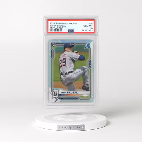 2021 Bowman Chrome #28 Tarik Skubal - Refractor (PSA 10 GEM MINT)