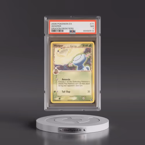 2006 Pokémon EX Dragon Frontiers #71 Wooper (PSA 7 NM)