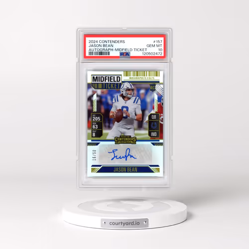 2024 Panini Contenders #157 Jason Bean - Autograph-Midfield Ticket (PSA 10 GEM MINT)