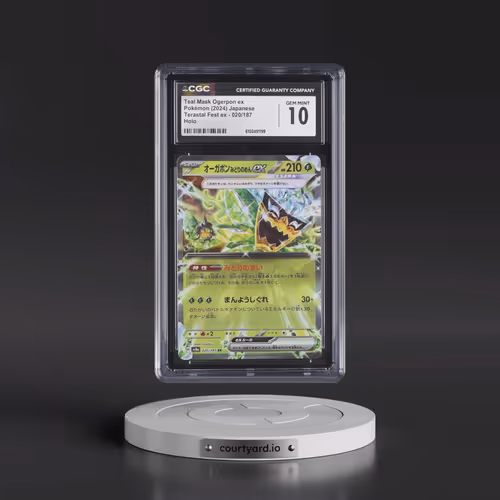 2024 High Class Pack: Terastal Fest ex - sv8a #020/187 Teal Mask Ogerpon ex - Holo (CGC 10 GEM MINT)