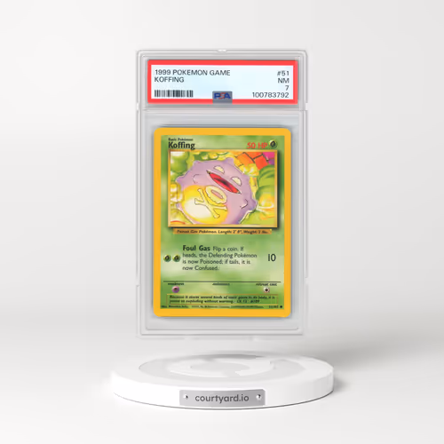 1999 Pokémon Game #51 Koffing (PSA 7 NM)