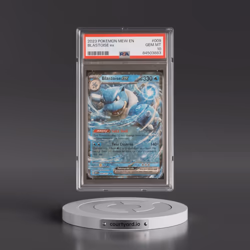 2023 Pokémon Mew EN-151 #009 Blastoise EX - Holo (PSA 10 GEM MINT)