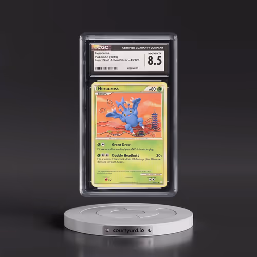 2010 HeartGold & SoulSilver #43/123 Heracross (CGC 8.5 NM-MT+)