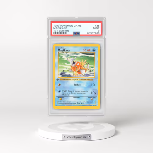 1999 Base Set #35 Magikarp - 1st Edition Shadowless (PSA 9 MINT)