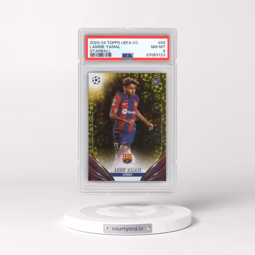 2023-24 Topps UEFA Club Competitions #64 Lamine Yamal - Starball (PSA 8 NM-MT)