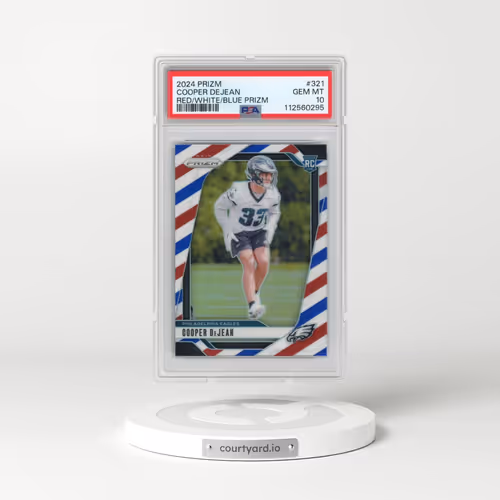 2024 Panini Prizm #321 Cooper Dejean - Red/White/Blue Prizm (PSA 10 GEM MINT)