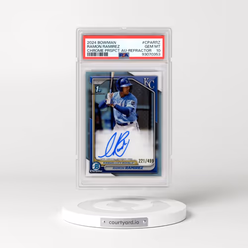 2024 Bowman Chrome Prospect Autographs #CPARRZ Ramon Ramirez - Refractor (PSA 10 GEM MINT)