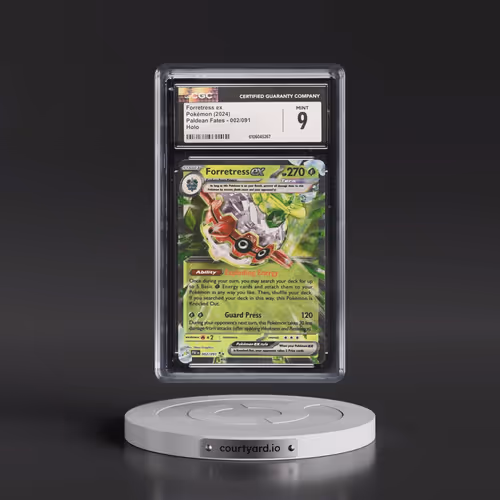 2024 Paldean Fates - PAF EN #002/091 Forretress ex - Holo (CGC 9 MINT)