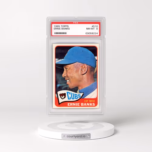 1965 Topps #510 Ernie Banks (PSA 8 NM-MT)