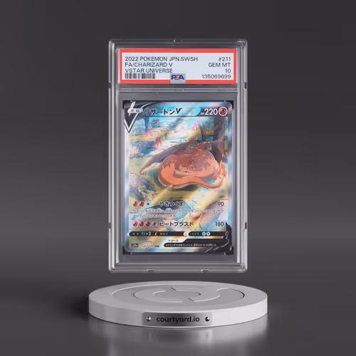 2022 Pokémon Sword & Shield Vstar Universe #211 Charizard V - Holo Full Art (PSA 10 GEM MINT)