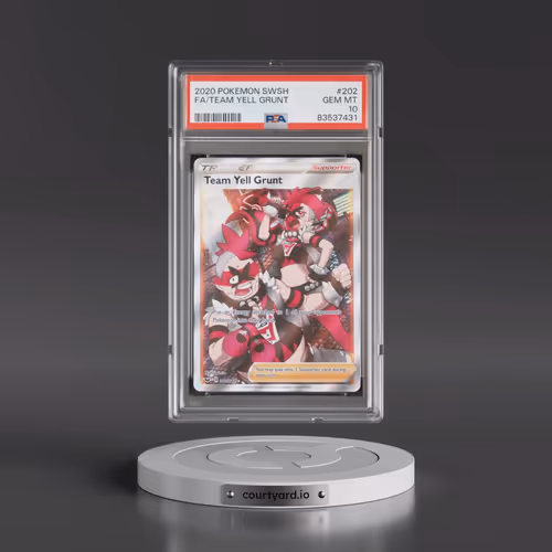2020 Pokémon Sword & Shield #202 Team Yell Grunt - Full Art (PSA 10 GEM MINT)