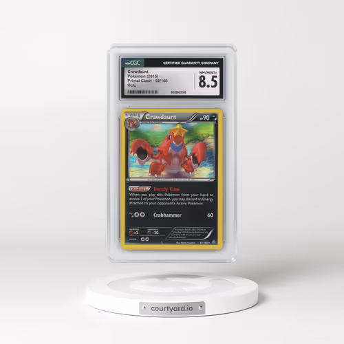 2015 Primal Clash #92/160 Crawdaunt - Holo (CGC 8.5 NM-MT+)