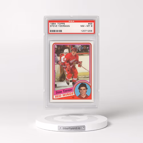 1984 Topps #49 Steve Yzerman (PSA 8 NM-MT)