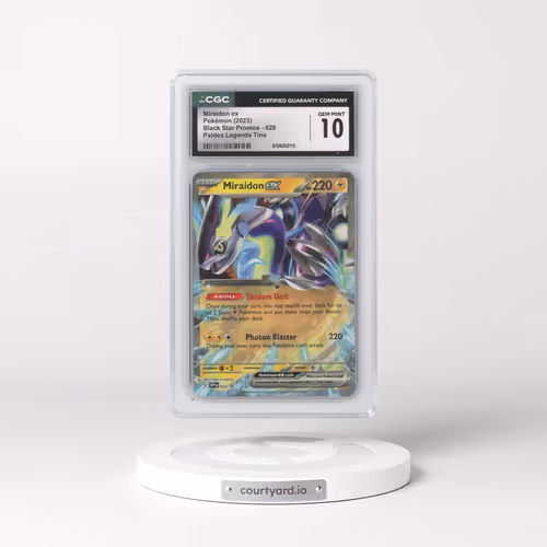2023 Pokémon Svp EN-SV Black Star Promo #028 Miraidon EX - Holo Paldea Legends Tins (CGC 10 GEM MINT