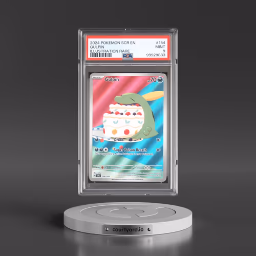 2024 Pokémon Scr EN-Stellar Crown #154 Gulpin - Illustration Rare (PSA 9 MINT)