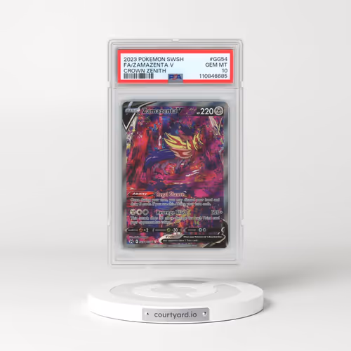 2023 Pokémon Sword and Shield Crown Zenith #GG54 Zamazenta V - Holo Full Art (PSA 10 GEM MINT)