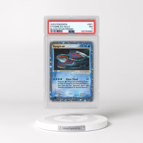 2003 Pokémon Black Star Promo #001 Kyogre EX - Holo Holo (PSA 7 NM)