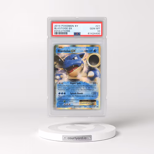 2016 Pokémon XY Evolutions #21 Blastoise EX - Holo (PSA 10 GEM MINT)