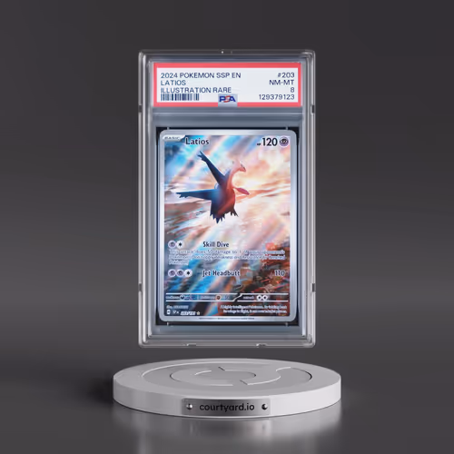 2024 Pokémon Ssp EN-Surging Sparks #203 Latios - Illustration Rare (PSA 8 NM-MT)
