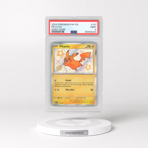 2024 Pokémon Paf EN-Paldean Fates #131 Pikachu - Shiny Rare (PSA 9 MINT)