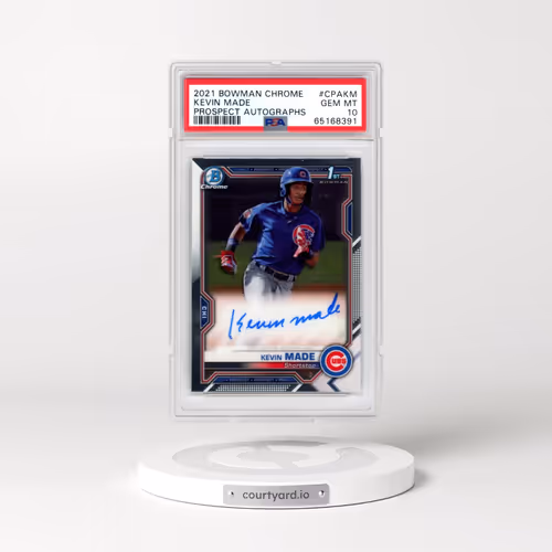2021 Bowman Chrome Prospect Autographs #CPAKM Kevin Made (PSA 10 GEM MINT)