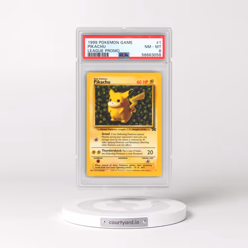 1999 Pokémon League Promo #1 Pikachu (PSA 8 NM-MT)