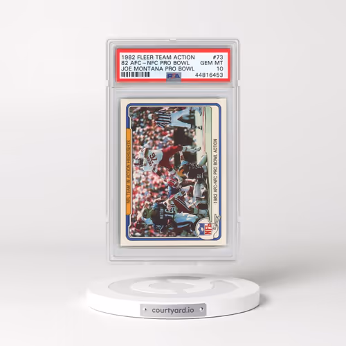 1982 Fleer Team Action #73 82 AFC-NFC Pro Bowl - Joe Montana Pro Bowl (PSA 10 GEM MINT)