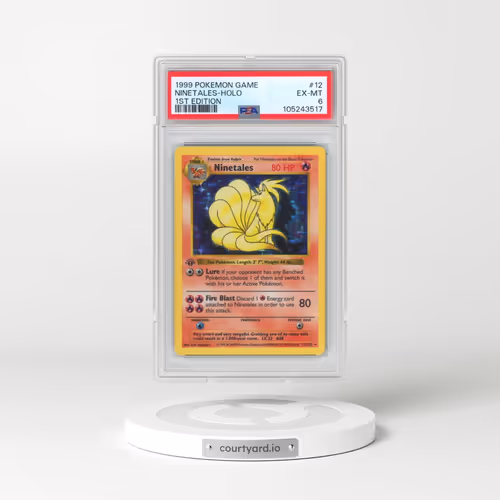 1999 Pokémon Game #12 Ninetales - 1st Edition Holo (PSA 6 EX-MT)