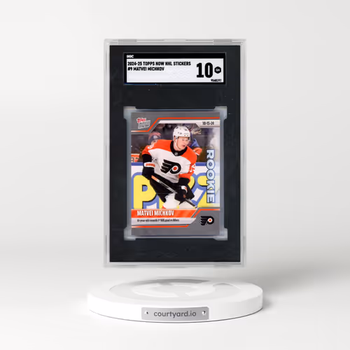 2024 Topps Now Nhl Stickers #9 Matvei Michkov (SGC 10 GEM MINT)