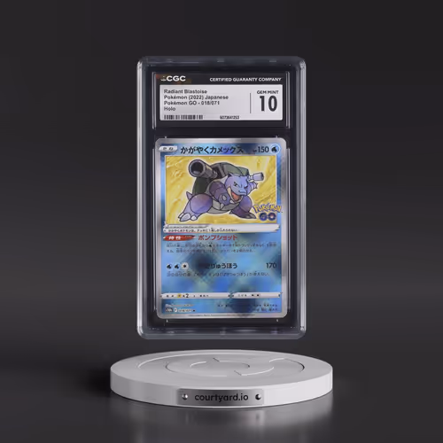 2022 Pokémon GO #018/071 Radiant Blastoise - Holo (CGC 10 GEM MINT)
