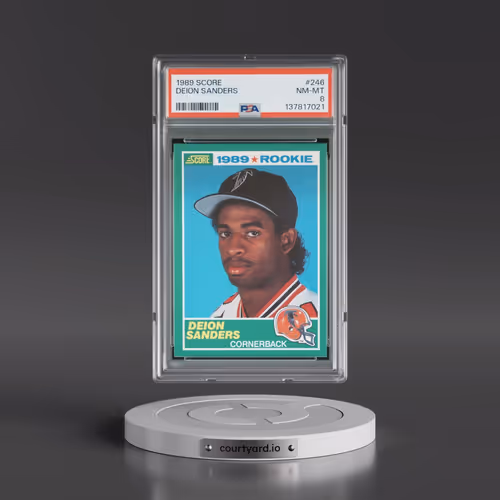 1989 Score #246 Deion Sanders (PSA 8 NM-MT)