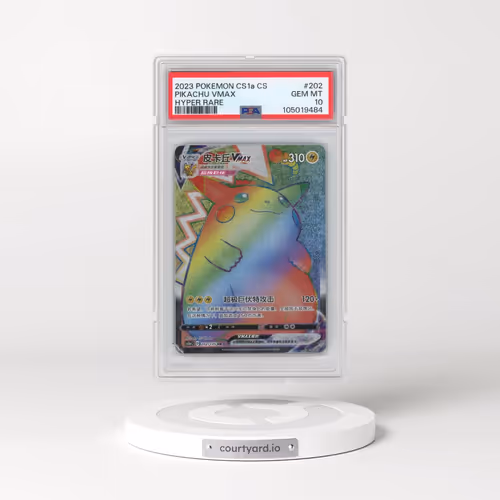 2023 Pokémon Simplified Cs1a C-Dynamax Clash: Thunder #202 Pikachu Vmax - Hyper Rare (PSA 10 GEM MIN