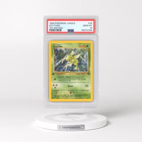 1999 Pokémon Jungle #26 Scyther - 1st Edition (PSA 10 GEM MINT)