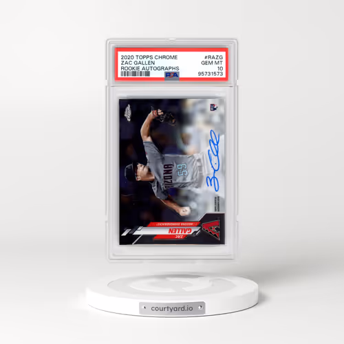 2020 Topps Chrome Rookie Autographs #RAZG Zac Gallen (PSA 10 GEM MINT)