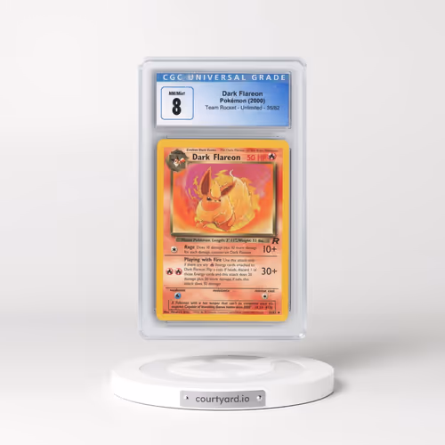 1999 Team Rocket #35/82 Dark Flareon (CGC 8 NM-MT)