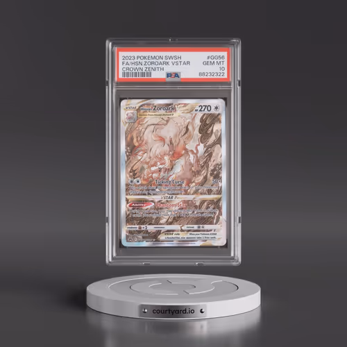 2023 Pokémon Sword and Shield Crown Zenith #GG56 Hisuian Zoroark Vstar - Full Art (PSA 10 GEM MINT)