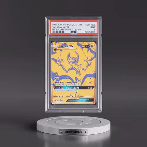 2019 Pokémon SM Black Star Promo #SM103a Lunala GX - Holo Full Art Hidden Fates Premium Collection (