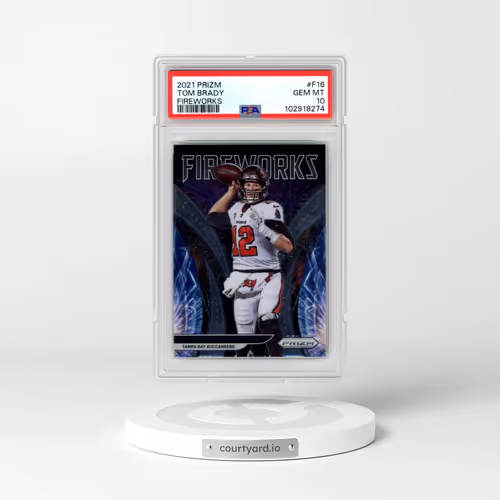 2021 Panini Prizm Fireworks #F16 Tom Brady (PSA 10 GEM MINT)