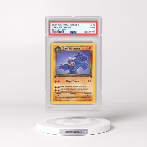 2000 Pokémon Rocket #27 Dark Machamp - 1st Edition (PSA 9 MINT)