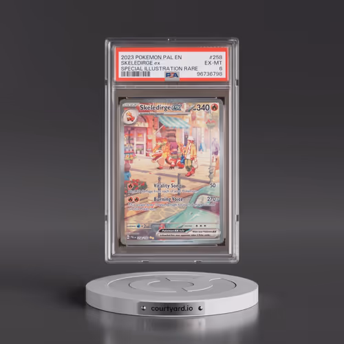2023 Pokémon Pal EN-Paldea Evolved #258 Skeledirge EX - Holo Special Illustration Rare (PSA 6 EX-MT)