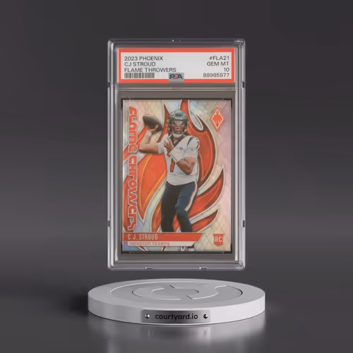 2023 Panini Phoenix Flame Throwers #FLA21 CJ Stroud (PSA 10 GEM MINT)
