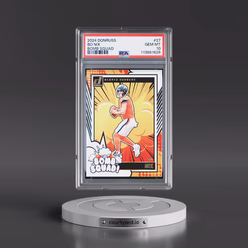 2024 Panini Donruss Bomb Squad #27 Bo Nix (PSA 10 GEM MINT)