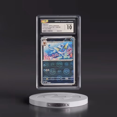 2023 Pokémon Card 151 #134/165 Vaporeon - Reverse Holo Poké Ball (CGC 10 GEM MINT)